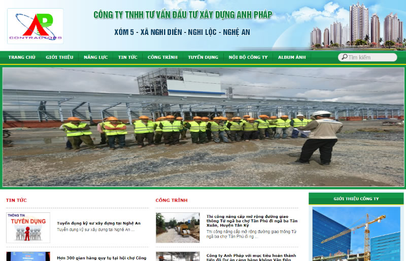 Thiết kế trang website landing page tại TP Vinh nghệ An