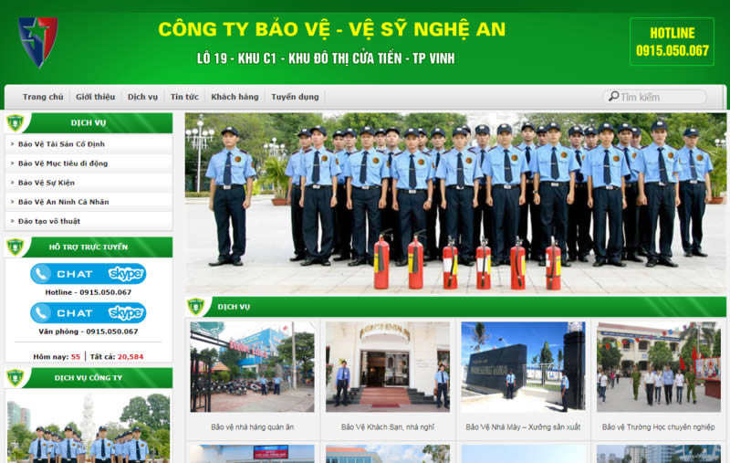 Công ty dịch vụ bảo vệ vệ sỹ TP Vinh Nghệ An