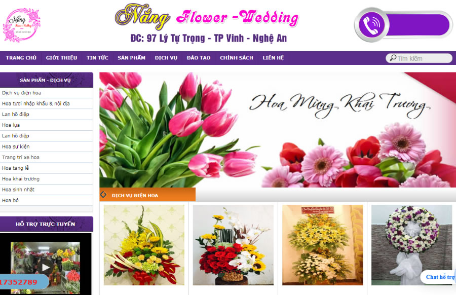 Dịch vụ Điện hoa NẮNG-Flower-Wedding